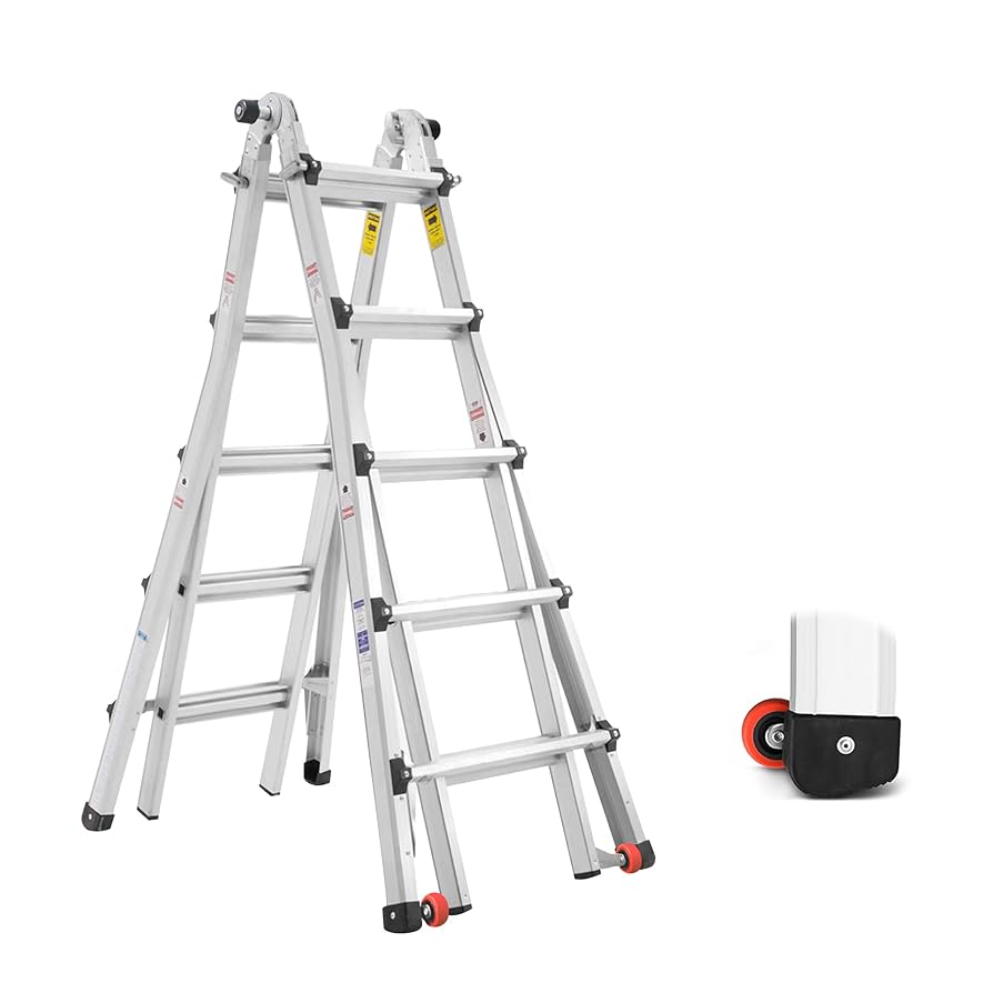Aluminum Extension Ladder, Max Extension of Telescopic